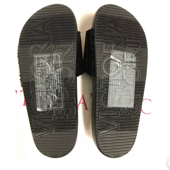 VS Single Strap Slides Velour Velvet Logo M (7-8) - Picture 3 of 3